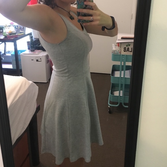 Light grey jersey dress - Picture 2 of 8